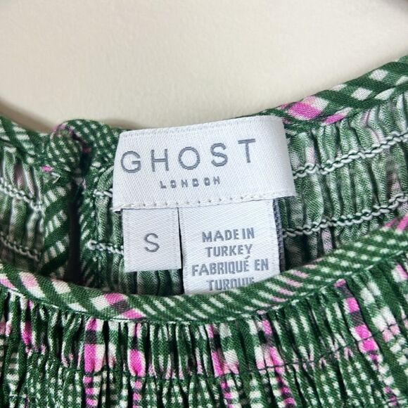 GHOST Arya Midi Dress Floral Cottagecore Romantic Bodice Size Small - Picture 10 of 13